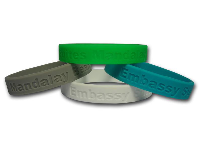 Custom Debossed Wristbands