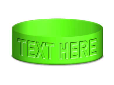 Custom Debossed Wristbands
