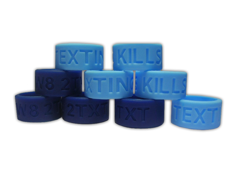 Custom Debossed Printed Thumb Bands